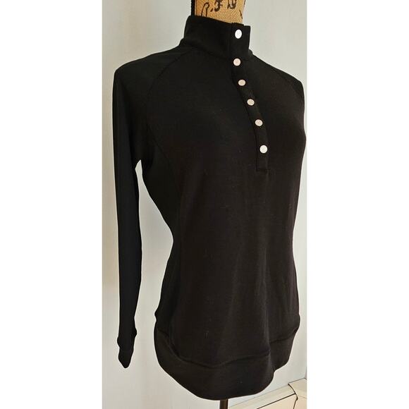 EPNY Long Sleeve Snap Pullover Black, Golf, Pickleball, Sports Sz S, NEW - Picture 2 of 11